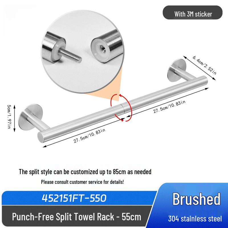 304 Stainless Steel Bathroom Towel Bar