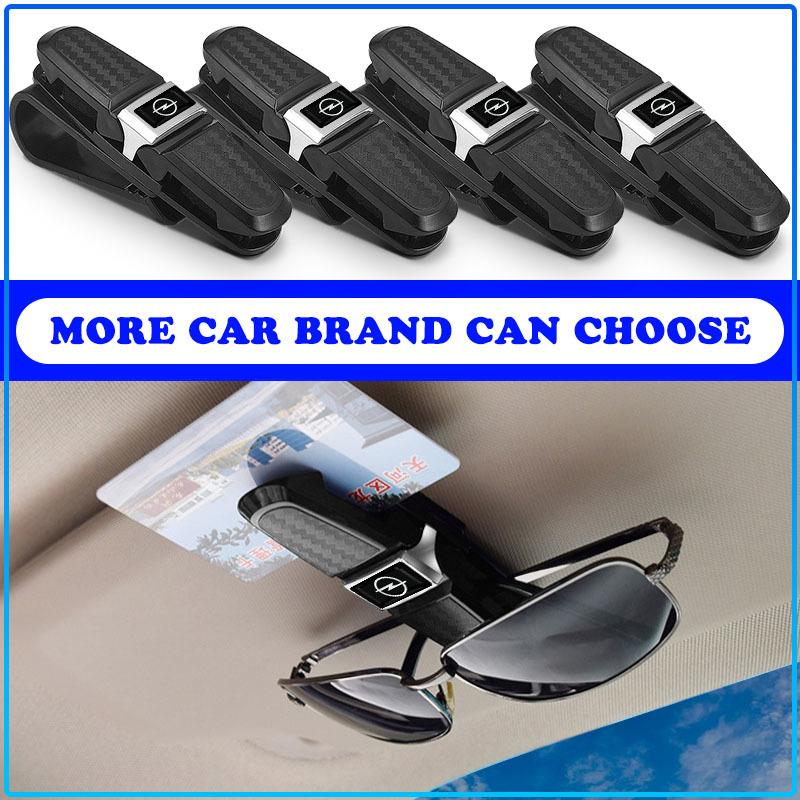 Car Portable Glasses Clip Logo Sun Visor Eyeglasses Holder For Opel Astra H G Corsa Insignia Astra Antara Meriva Zafira Interior