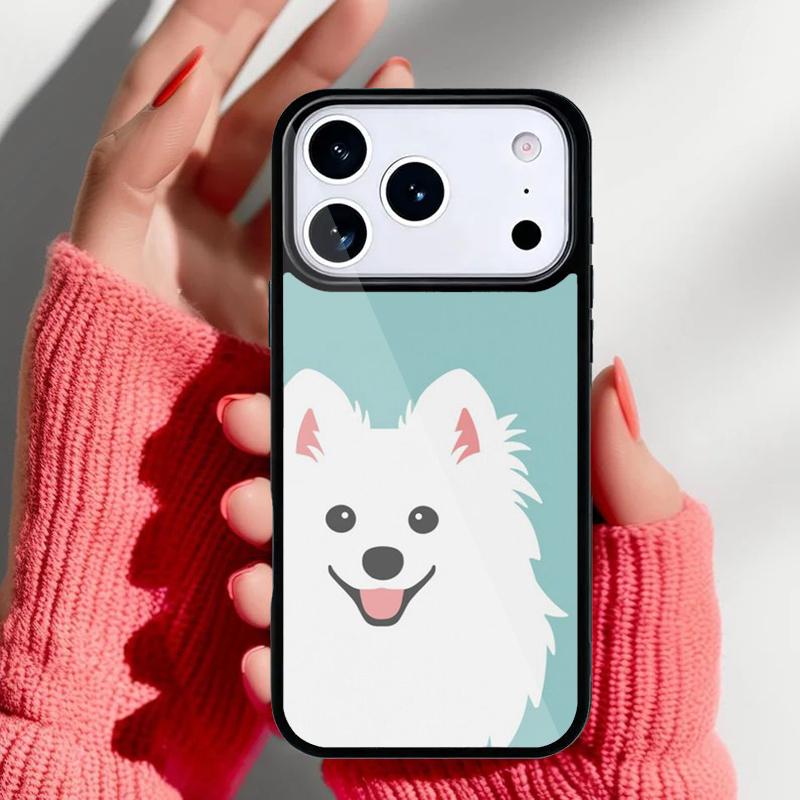 Japanese Spitz Dog Phone Case for iPhone 17 16 15 14 13 Pro Max Back Cover for 12 11 Pro Coque