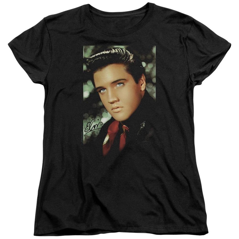 Elvis Presley Red Scarf Women s T-Shirt Officially Licensed Rock Tee S-2XL 2XL