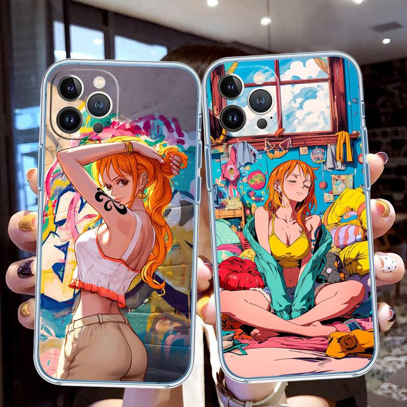 FM40 One Piece Nami Transparent Phone Case for Motorola Moto G40 G04 G05 One Ace Action  Fusion + Plus Hyper Macro Vision Zoom