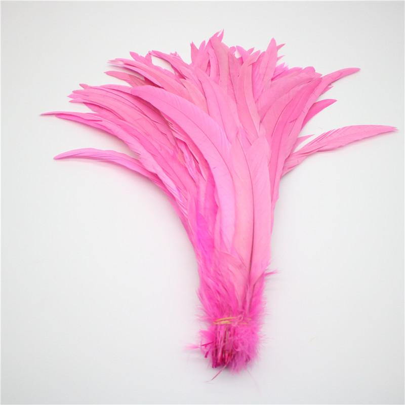 50pcs/lot Rooster Tail Feathers for Crafts 25-40cm/10-16inch Carnival Home for Dancers Diy Plume