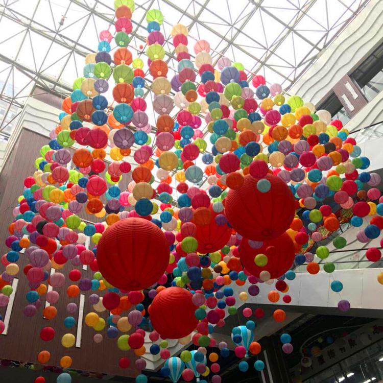 Handmade Japanese Style Lanterns: DIY Colorful Paper Ornaments for Weddings & Festivals