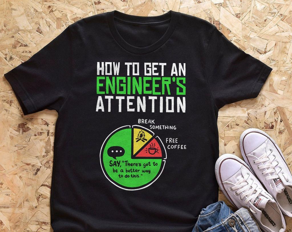Funny Engineer Shirt Men, Engineering Lover T-shirt, Science Nerd Programmer Developer Tshirt, Mechanical Chemical Engineer Tee