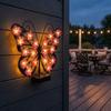 Solar Butterfly Wall Sconce Outdoor Decorative Light for 1.2V/0.5W Villa Patio