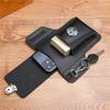 Men Leather Pack Waist Bag Belt Clip Phone case Holster Mobile phone bag Fits all mobile 5.4 - 6.9 inch phones
