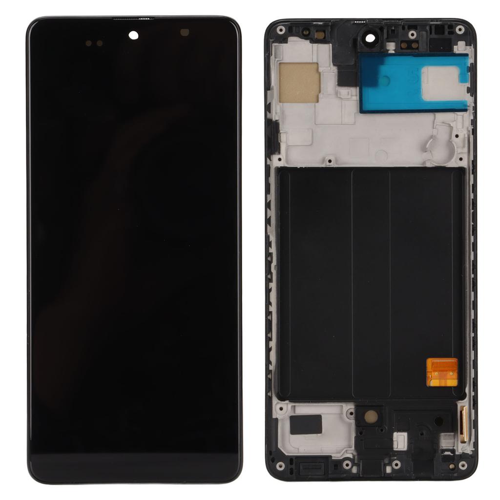 LCD Display Touch Screen Digitizer Frame Assembly Replacement for Galaxy A51 SMA515F Mobile Phone