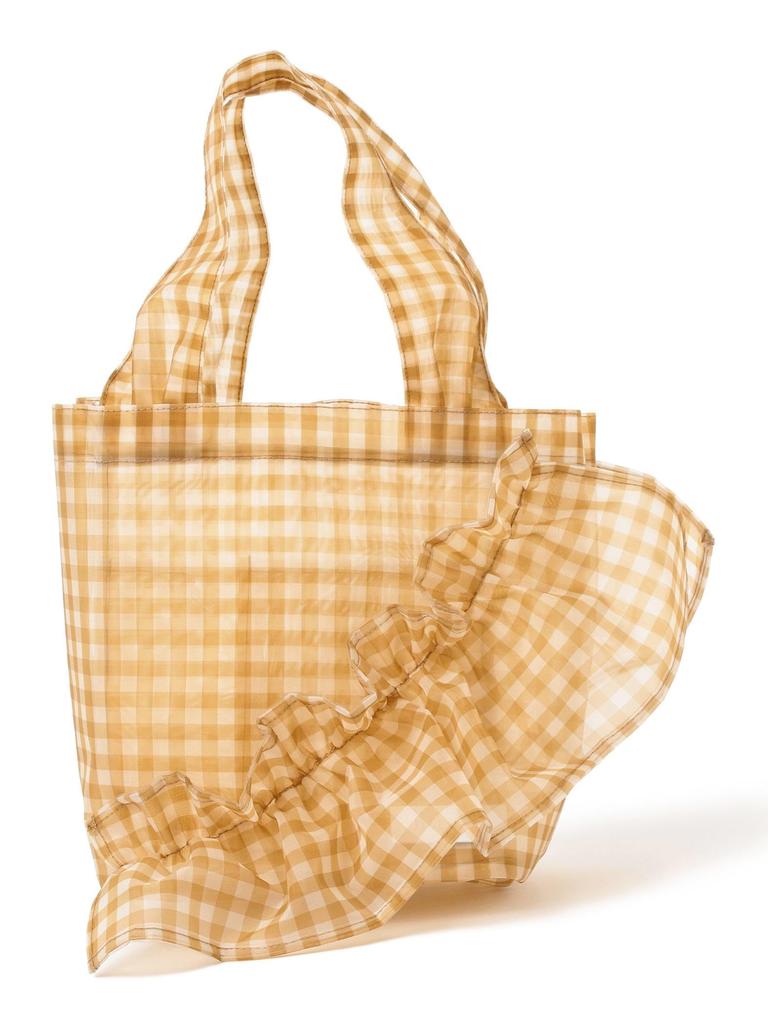 Ray Beams HELOYSE Mercury Mesh Canvas Bag, Small, Women's, ecBEIGE, Free Size