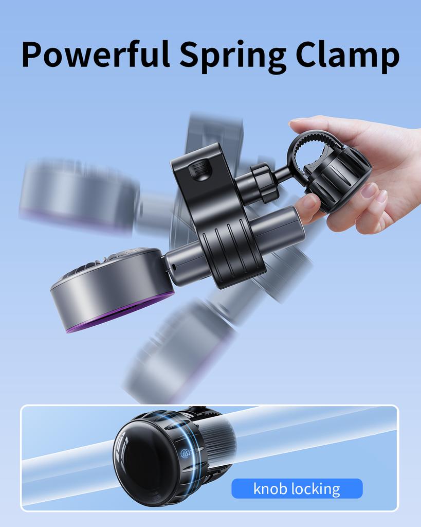 Eary Adjustable Baby Stroller Handheld Fan Holder Clip Universal Handheld Fan Turn To Clip-on Fan Baby Stroller Accessories