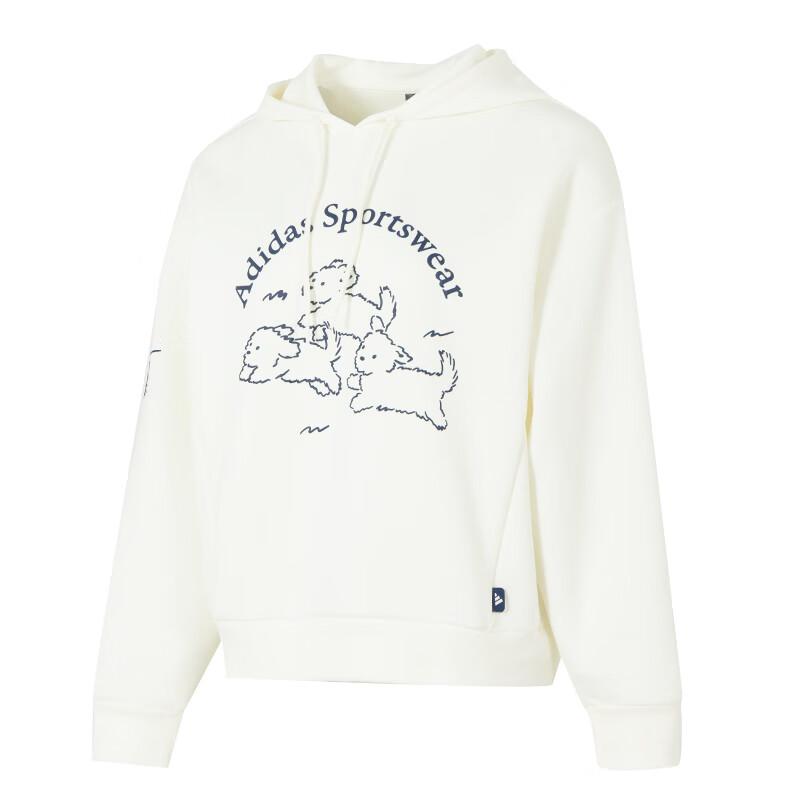 Adidas Originals Classic Retro Daily Casual Versatile Street Style Sweatshirt Women White KB7223 S