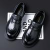 Autumn New Men's Leather Shoes Genuine Leather Cowhide British Style Men's Shoes Lazy One Pedal Business Casual Loafers Trend