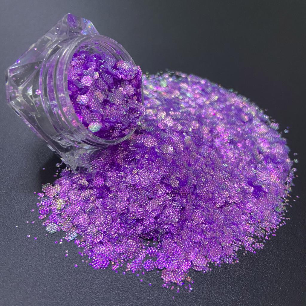 1kg Bag Glitter Chunky Iridescent Holographic Glitter Bulk for Snow Globe Cup DIY Gift Craft Glitter