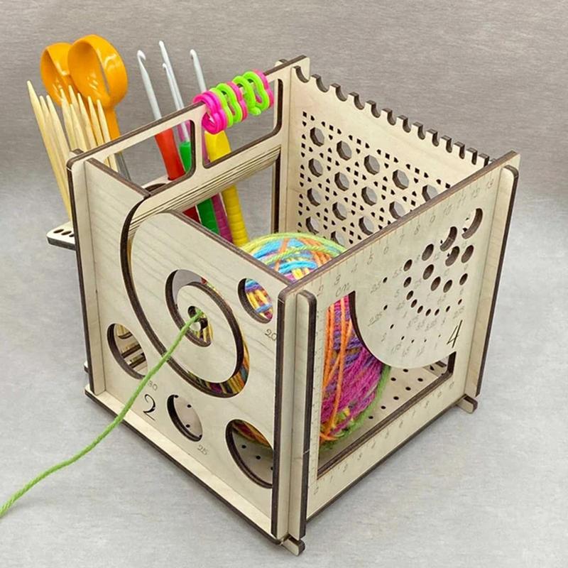 

Creative Wooden Yarn Bowl DIY All-in-one Wooden Yarn Bowl Crochet Organizer Storage Holder For Knitting Crochet Skeins China Mainland