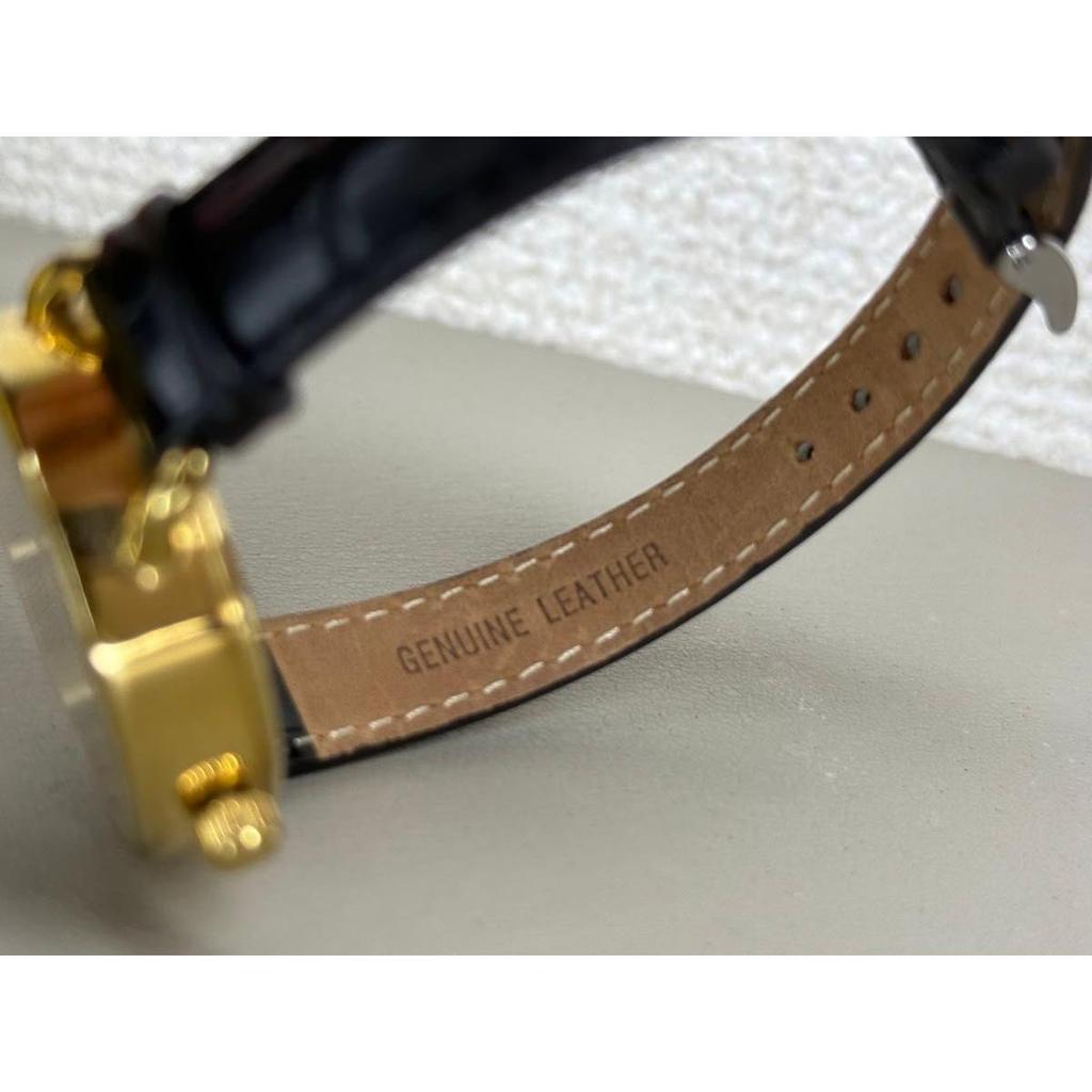 Used Rare Excellent Condition  Vivienne Westwood Watch Quartz Orb Dial Leather Band Black Gold