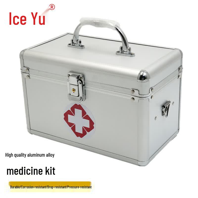 Portable Aluminum Alloy First Aid Medicine Storage Box