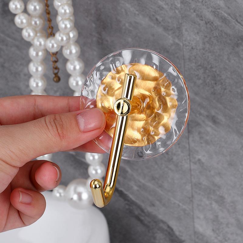 2 STÜCKE Selbstklebende Wandhaken Wasserdichte Handtuchhaken Acryl Für Badezimmer Dusche Heimorganisation Für Luxusdesign Starker Halt