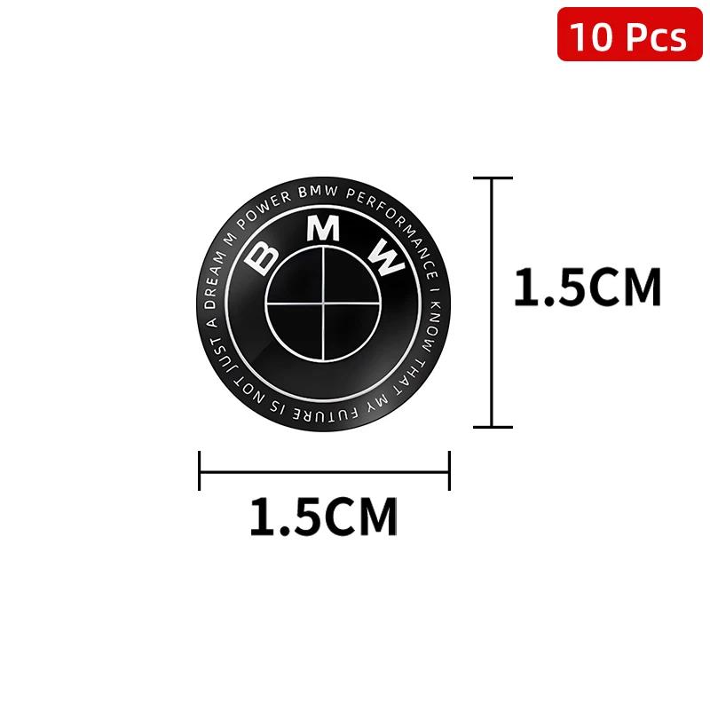 

15mm Car Door Keyhole Cover Sticker Car Door Lock Keyhole Protection Stickers For BMW Performance M1 F25 F26 F15 F16 E90 E91 E92 5pcs