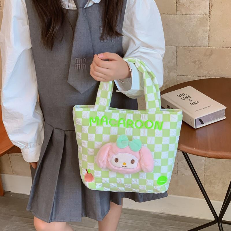 Cartoon Kids' Plush Toy Handbag - Chic, Casual, Cute Tote Wristlet for Girls