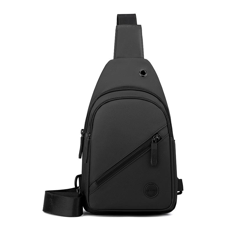 

Men High Quality Large Capacity Nylon Chest Bag Outdoor Hiking Travel Crossbody Bag Waterproof Shoulder Sling Backpack чёрный