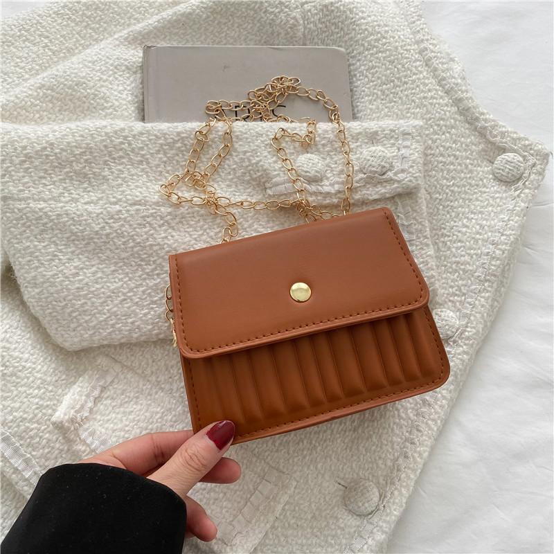 Temperament Small Bag Women's Chain Bag 2025 Spring New Versatile Ins Messenger Bag Texture Small Square Bag Women