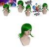 Superior Quality Inside Out Disgust Character Cosplay Wig Long Curly Synthetic Hair