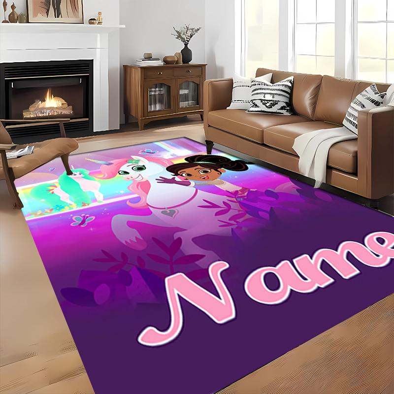 Custom personalization Nella the Princess Knight Area Rug - Perfect For Kitchen, Bathroom,Laundry Room Decor Large Size Available,Gift All Seasons