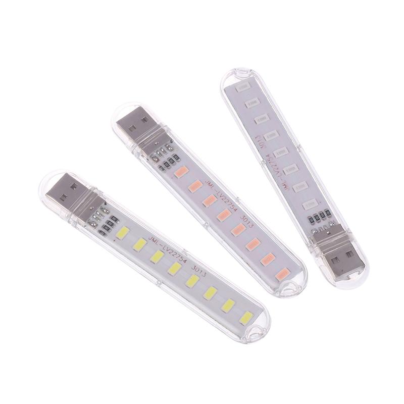 Mini Usb Led Book Light Dc5V Ultra Bright Reading Book Lamp 8Leds Light Portable Bedside Light For Power Bank Pc Laptop Notebook