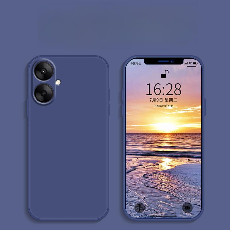 Applicable To Redmi 13r Mobile Phone Case Redmi Protective Case Liquid Soft Silicone Full-cover Anti-fall Case for Men and Women