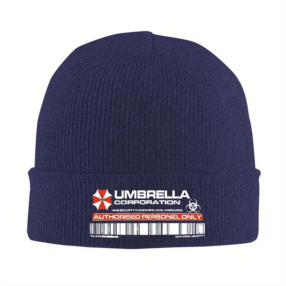 1pc Umbrella Resident Evils 4 Game Beanie For Unisex Women Warm Knitted Caps