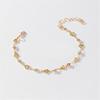 3 Pieces Delicate Heart Y Chain Necklace and Bracelet Set For Ladies Holiday Body Jewelry Gifts Adjustable Length
