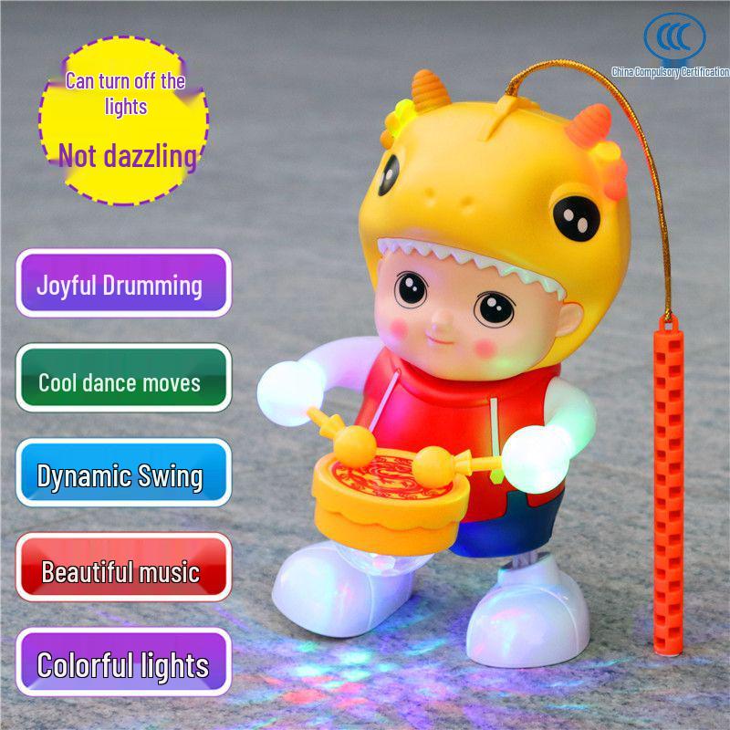 

Children s Zodiac Dragon Lantern with Music - Perfect Gift for New Year, Mid-Autumn, and Lantern Festivals