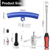 11.5" Tire Spoon Kit, 26Pcs Tire Changing Tool For Motorcycle Dirt Bike Lawn Tractor Bicycle, Motorcycle Tire Changer Tire Removal Tool With 3Pcs Rim