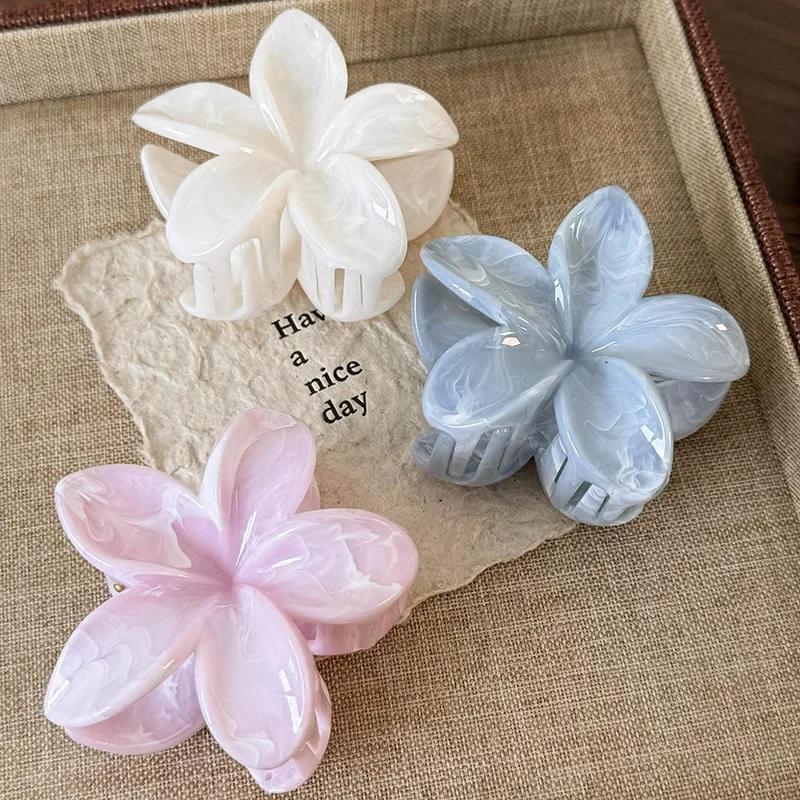 Flower Hair Claws Summer Beach Women Travel Hair Clips Bohemian Hairpins Girl Female Fashion Hair Accessories Barrettes Headwear