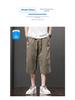 Men's Lightweight Cropped Straight-Leg Casual Trousers - Breathable, Versatile, Large Size, Slightly Elastic