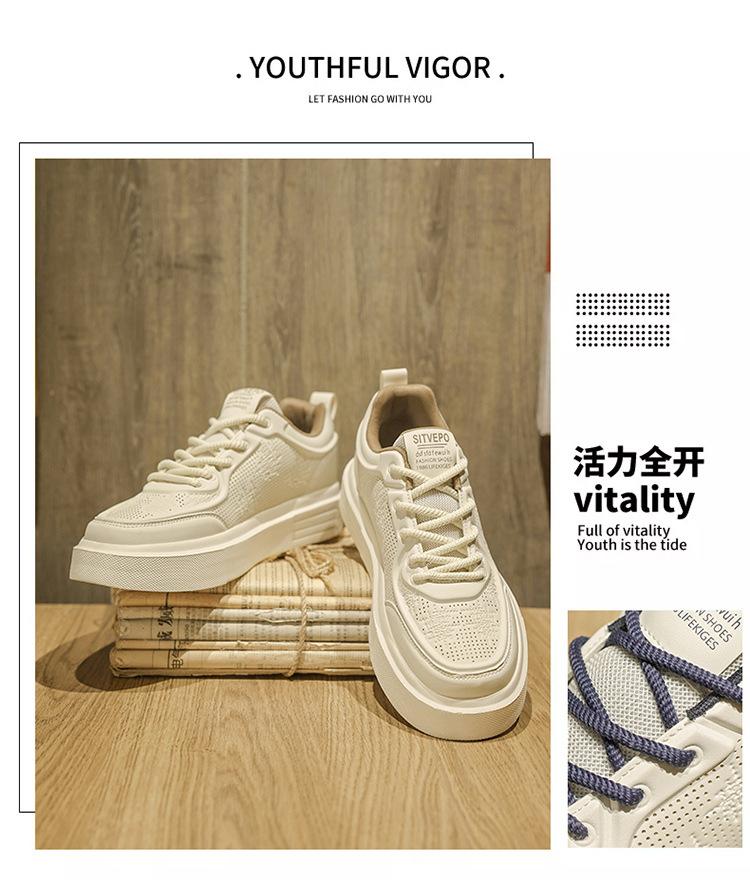 Men's shoes new summer breathable fashion casual board shoes printed soft-soled sports shoes thin versatile white shoes
