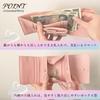 Mini Coin Easy to Take Out Palm Everyday Mass Mine Lolita R71 Ivory [Cross Marberry] Wallet, Women's, Ribbon, Cute, Tri-fold Wallet, Stylish, Purse,