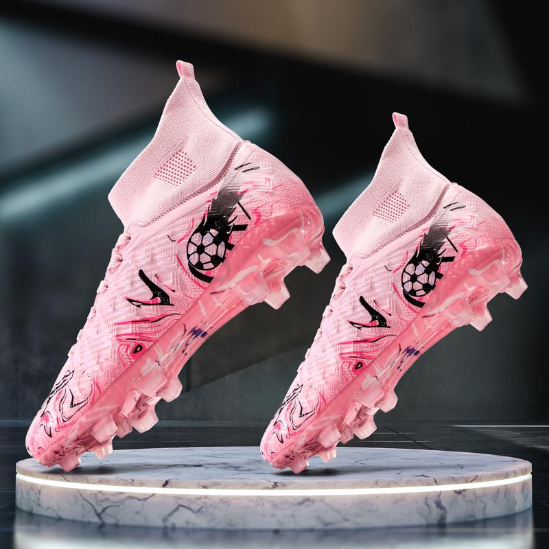 Temu football shoes wholesale adult grass training shoes TF broken nails primary school sports football shoes World Cup