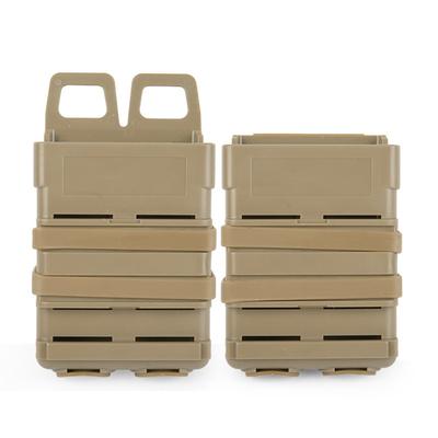 FMA Schnellmagazin-Zubehörbox 5.56 Magazinbox, Weste Molle Doppelclip-Box M4 Taktische Schnellziehbox