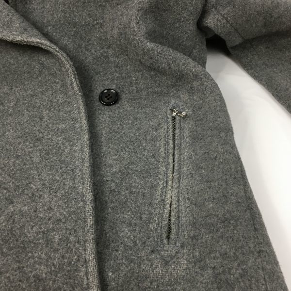 Giacometti Wool Pea Coat Gray Size 2 Made in Japan(USED)
