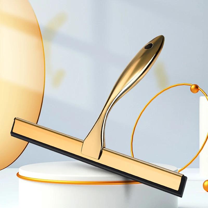 Shower Squeegee Stainless Steel Squeegee with hook Bathroom Shower Doors Mirrors Tiles Car Windows Kitchen Cleaner