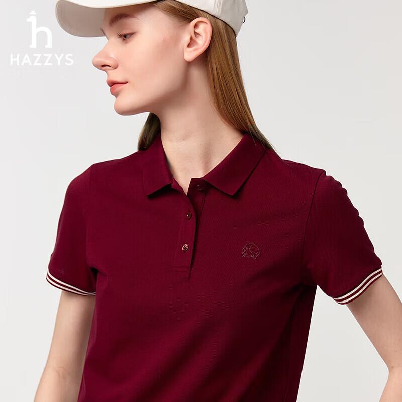 HAZZYS Women's PHIZ Series Color-Block Polo Shirt