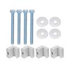 4pcs Tool Box Tie Downs Aluminum Alloy J Hook Mounting Kit for Pickup Truck Crossover Toolbox