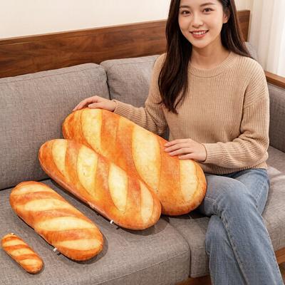 20Cm French Bread Plush Pillow Stuffed Printing Images Food Plushie Peluche Party Prop Decor Sleeping Companion Man Gift