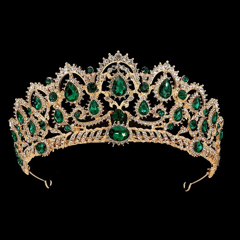 Bridal Jewelry, Wedding Accessories, Rhinestone Alloy Headband, Elegant and Luxurious Princess Style Crown, Birthday Crown