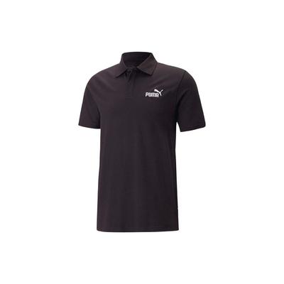 Logo Baskılı Örgü Kısa Kollu Polo Yaka Erkek Üst Siyah 676673-01