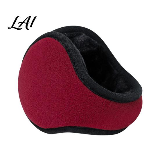 Breathable Thermal Ear Gear Foldable Winter Muffs for Men Women Fleece Warm Warmers Adjustable Windproof Covers Portable Outdoor Cold Weather
