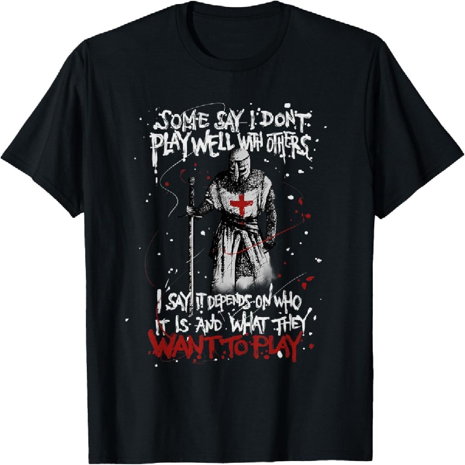 Knight Temple Gift Does Not Play Well With Others T-Shirt XXXXXL разноцветный