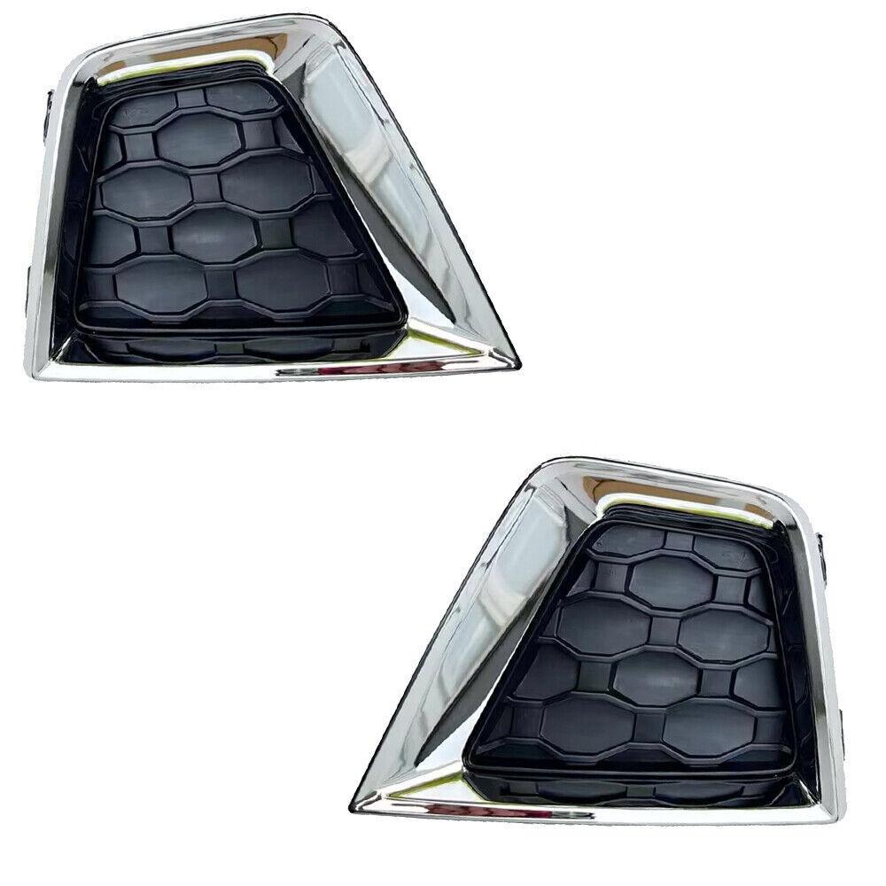 

1 Pair For Jeep Renegade 2019-2022 Fog Light Cover Right+Left Front Lower Chrome