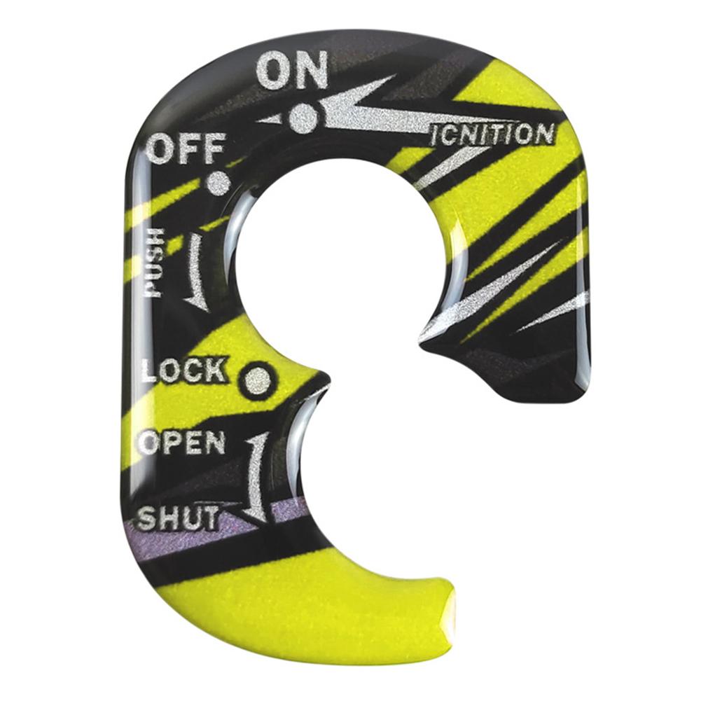 Motorcycle 3D PVC Ignition Switch Key Lock Cover Motorbike Accessories