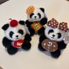 Chengdu Cartoon Cute Flower Panda Strawberry Persimmon Backpack Plush Panda Pendant Little Panda Doll